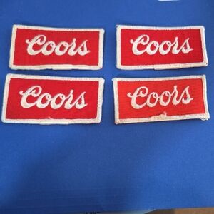 Coors Red and White Patches